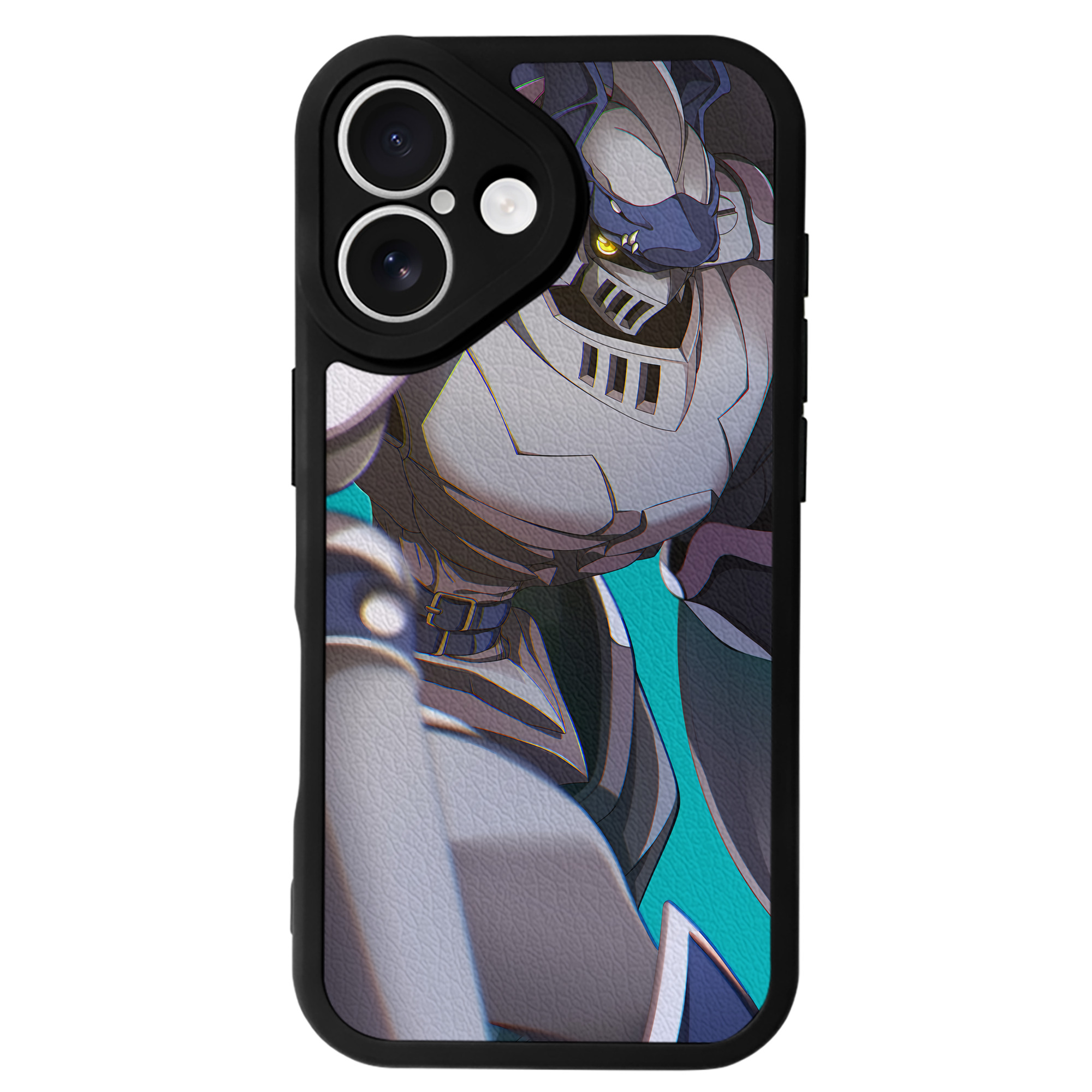 （画像用） Digimon デジタルモンスター/デジモン 【iPhone 16シリーズ対応】シリコンスマホケース（レザー調） 材質：シリコン